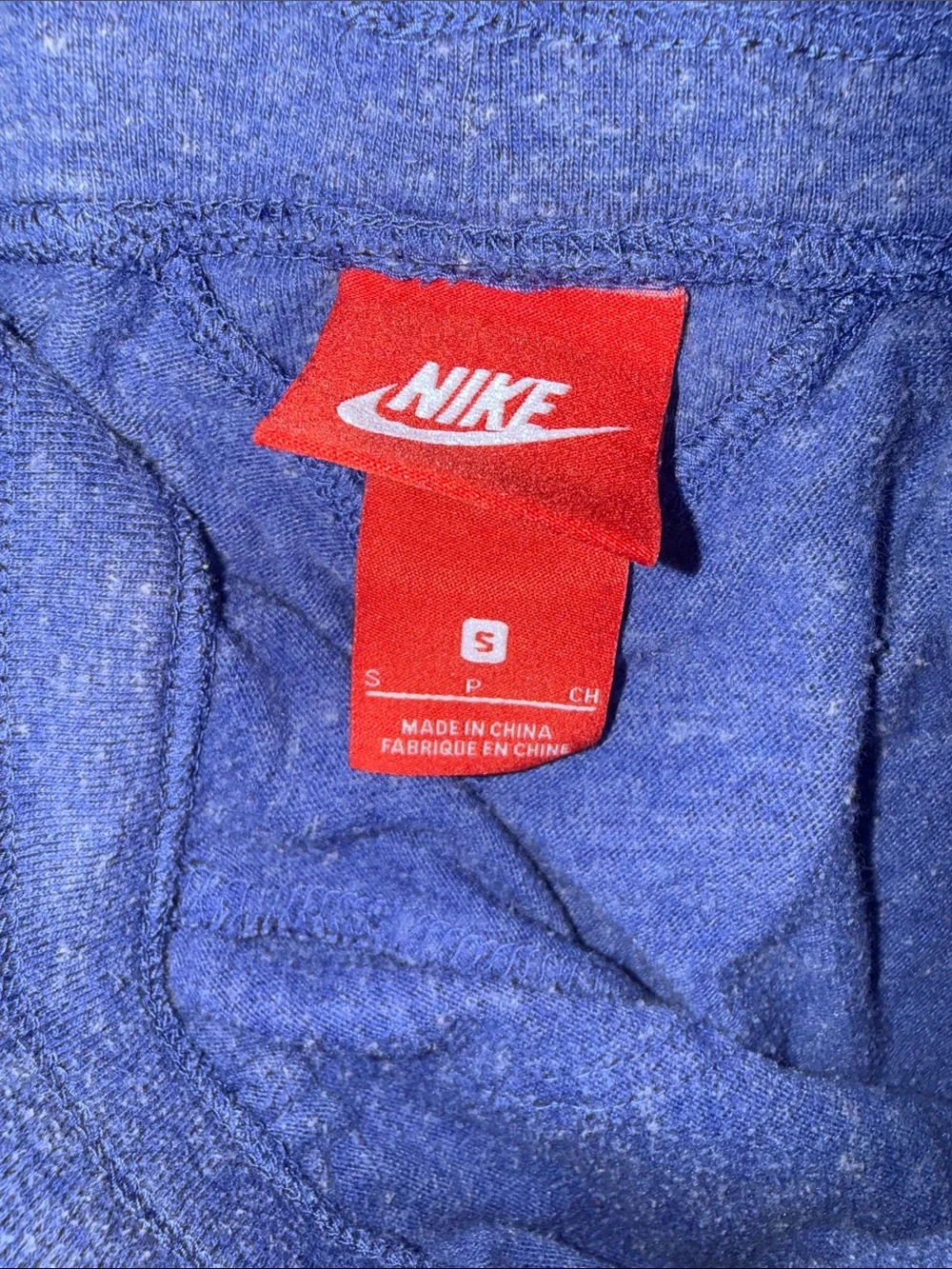 VTG Nike Royal Blue Men's Jogger Sweatpants with White Swoosh Small